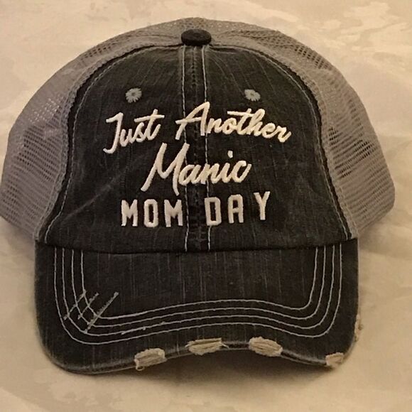 KatyDid Just Another Manic Mom Day Trucker Style Baseball Hat - Picture 2 of 11